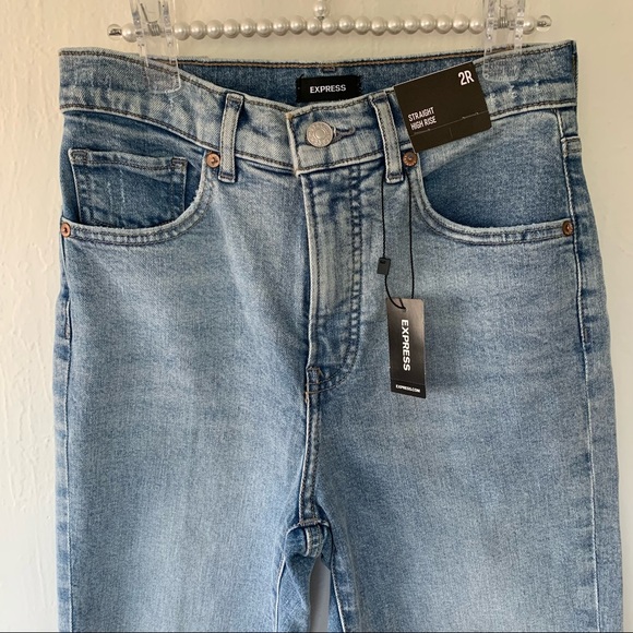 Express Straight High Rise Jeans - Picture 3 of 11